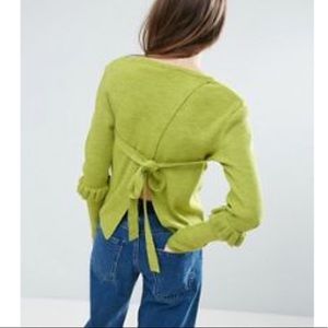 Lime green sweater